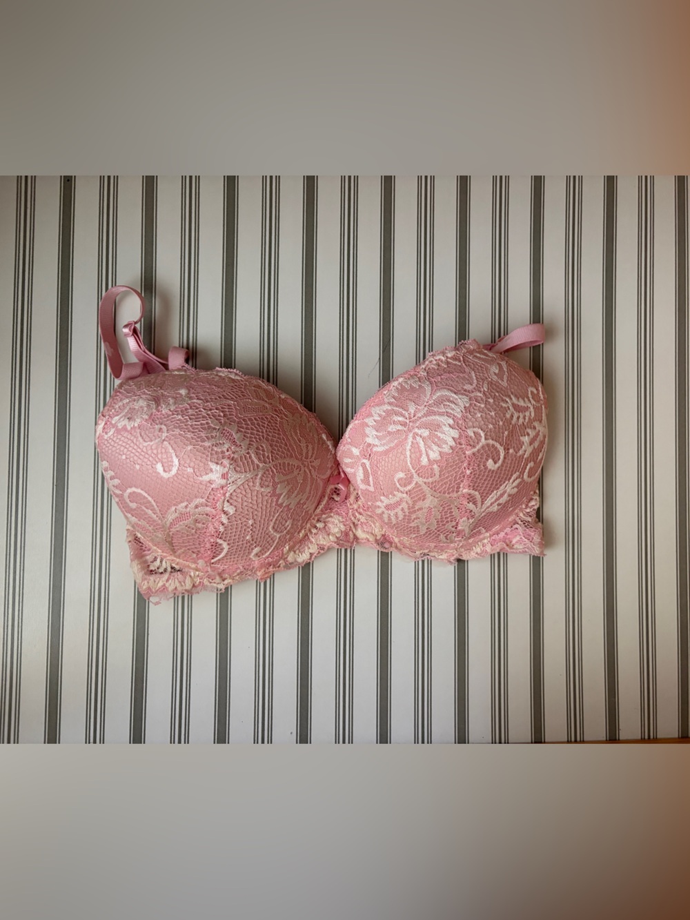 Valentina Pink Lace Push-Up Bra